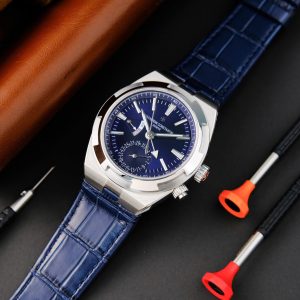 Đồng Hồ Vacheron Constantin Overseas Dual Time 7900V Rep 1 1 Màu Xanh Blue Nhà Máy PZ 41mm (2)