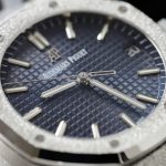 Đồng Hồ Audemars Piguet Royal Oak 15500ST Frosted Gold Replica 11 Mặt Xanh 41mm (2)