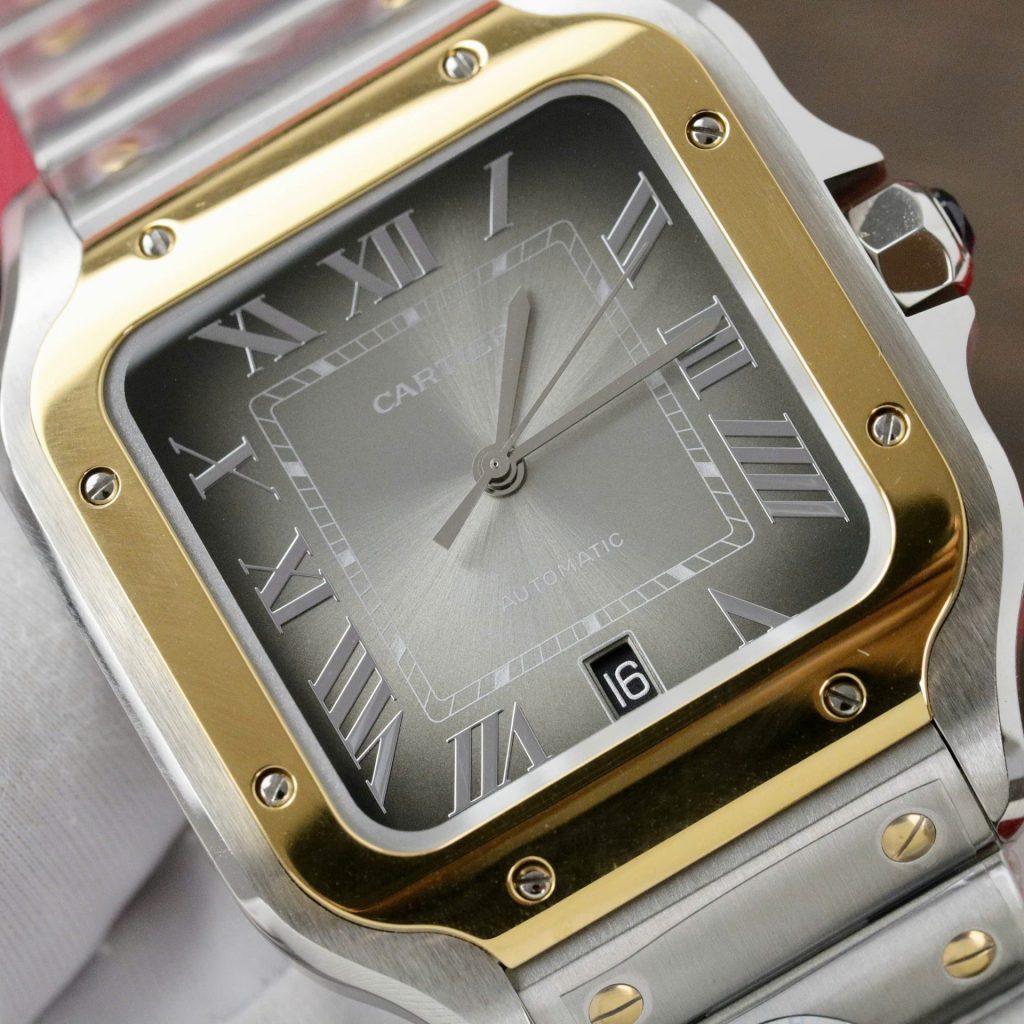 Đồng Hồ Cartier Santos CRW2SA0030 Replica 11 Mặt Xám Nhà Máy BV 39 (2)