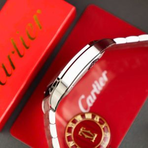 Đồng Hồ Cartier Santos Replica 11 Cao Cấp Mặt Xám Nhà Máy AF 39 (2)