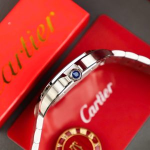 Đồng Hồ Cartier Santos Replica 11 Cao Cấp Mặt Xám Nhà Máy AF 39 (2)