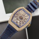 Đồng Hồ Franck Muller V45 Replica 11 Đính Đá Màu Xanh Blue Nhà Máy ABF 45mm (2)