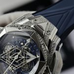 Đồng Hồ Hublot Big Bang Sang Bleu II Fake Cao Cấp Màu Đen Đính Đá Nhà Máy HB 44mm (2)