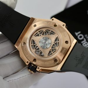 Đồng Hồ Hublot Big Bang Sang Bleu II King Gold Fake 11 Cao Cấp Màu Xanh Blue HBF 44mm (2)