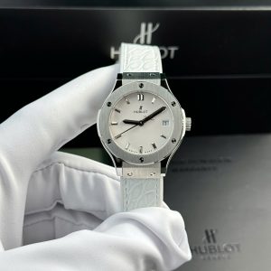 Đồng Hồ Hublot Classic Fusion Rep 11 Cao Cấp Nữ Màu Trắng Nhà Máy HB 33mm (2)