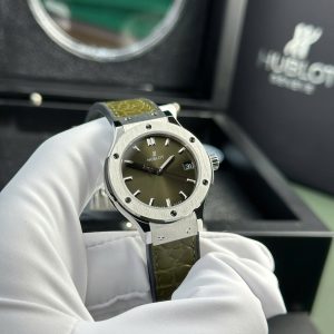 Đồng Hồ Hublot Classic Fusion Replica 11 Nữ Màu Xanh Lá Cây Nhà Máy HB 33mm (2)