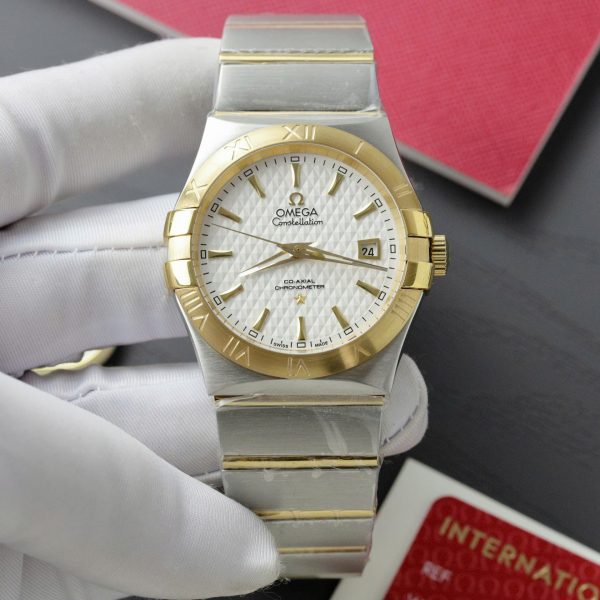 Đồng Hồ Omega Constellation Co-Axial Fake 1 1 Cao Cấp Dây Kim Loại 38mm (2)