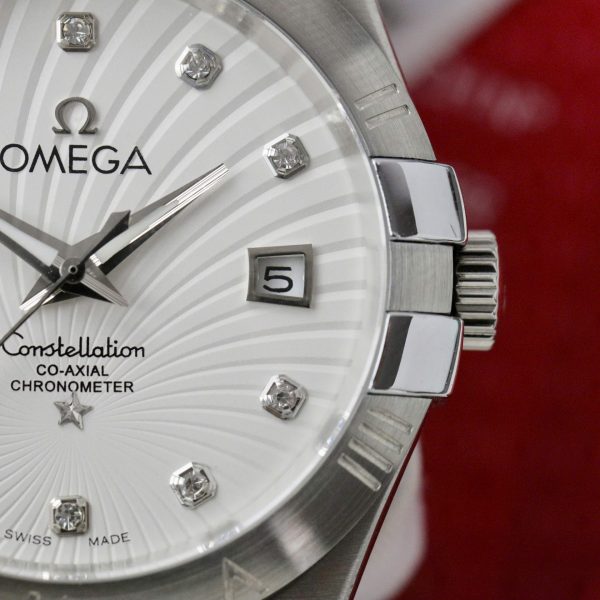 Đồng Hồ Omega Constellation Co-Axial Fake 11 Mặt Trắng 38mm (2)