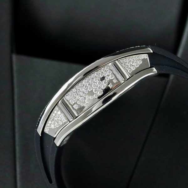 Đồng Hồ Richard Mille RM007 Chế Tác Đính Full Kim Cương Moissanite Mặt Viền Khóa 36mm (2)