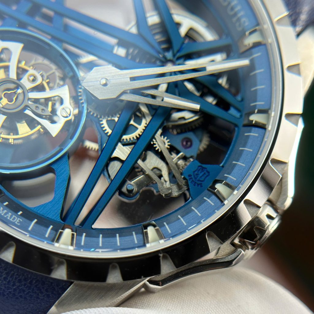 Đồng Hồ Roger Dubuis Excalibur Cobalt Blue RDDBEX0838 Rep 11 Cao Cấp Nhà Máy BBR 42mm (2)