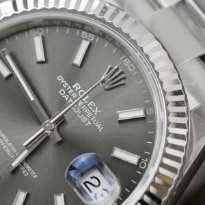 Đồng Hồ Rolex DateJust 126334 Replica 11 Mặt Xám Dây Oyster Nhà Máy VS 41mm (2)