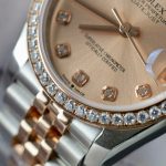 Đồng Hồ Rolex DateJust Chế Tác Đính Kim Cương Moissanite Hong Kong 31mm (2)