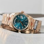 Đồng Hồ Rolex Day-Date 128235 Replica 11 Màu Xanh Lục Tinh Chỉnh Trọng Lượng 158gram Nhà Máy QF 36mm (2)