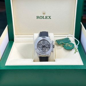 Đồng Hồ Rolex Daytona 126539TBR Rep 11 Cao Cấp Mặt Sundust Màu Xám 40mm (2)