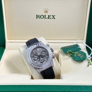 Đồng Hồ Rolex Daytona 126539TBR Rep 11 Cao Cấp Mặt Sundust Màu Xám 40mm (2)