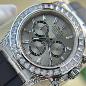 Đồng Hồ Rolex Daytona 126539TBR Rep 11 Cao Cấp Mặt Sundust Màu Xám 40mm (2)