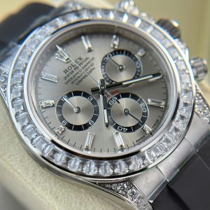 Đồng Hồ Rolex Daytona 126539TBR Rep 11 Cao Cấp Mặt Sundust Màu Xám 40mm (2)