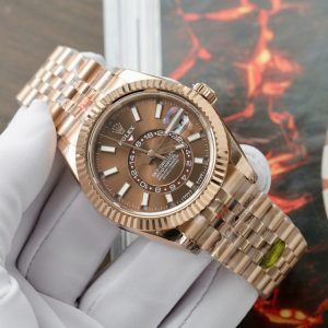 Đồng Hồ Rolex Sky-Dweller M336235 Replica 11 Mặt Chocolate 42mm (2)