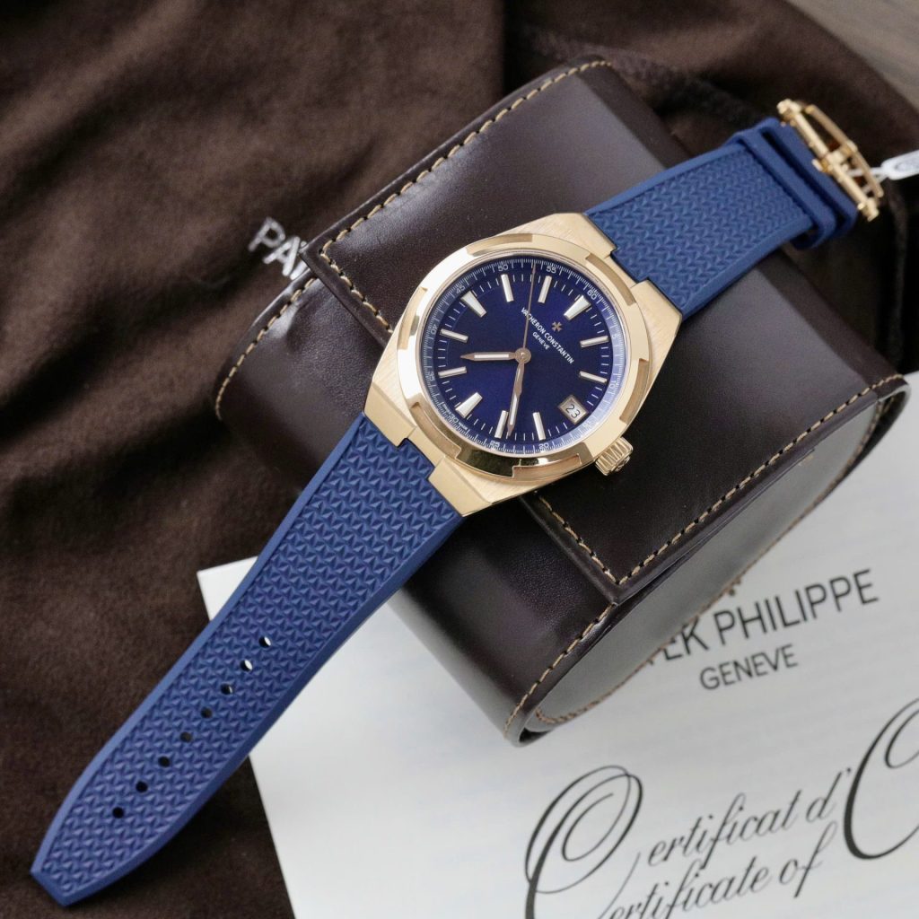 Đồng Hồ Vacheron Constantin Overseas 4500V Bọc Vàng Thật Màu Xanh Blue Replica 11 Cao Cấp 41mm (2)