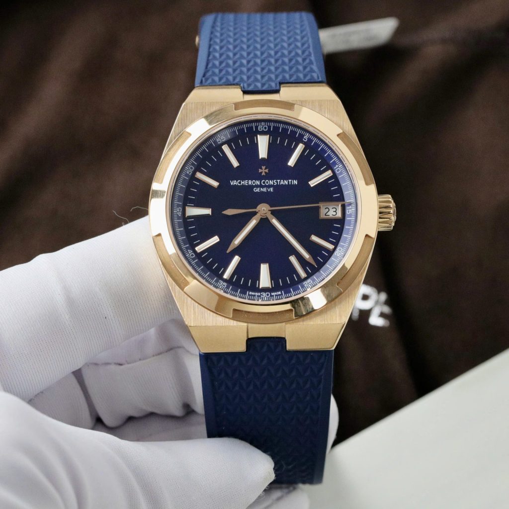 Đồng Hồ Vacheron Constantin Overseas 4500V Bọc Vàng Thật Màu Xanh Blue Replica 11 Cao Cấp 41mm (2)