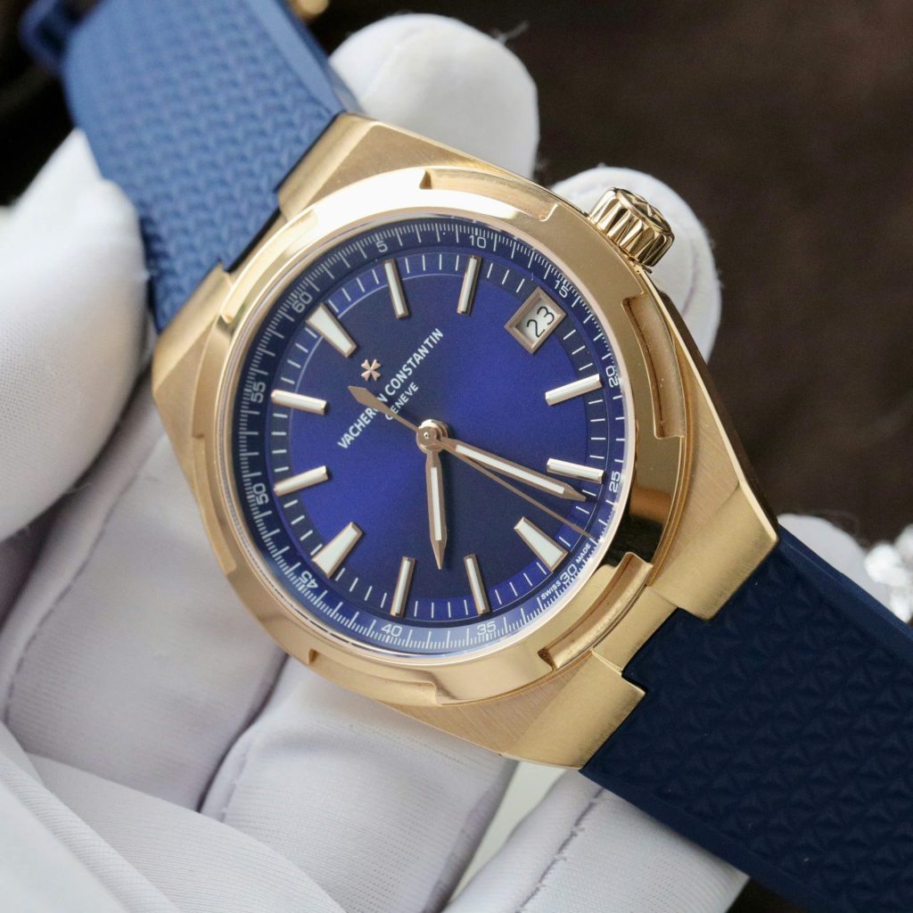 Đồng Hồ Vacheron Constantin Overseas 4500V Bọc Vàng Thật Màu Xanh Blue Replica 11 Cao Cấp 41mm (2)