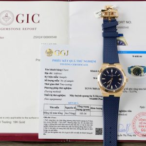 Đồng Hồ Vacheron Constantin Overseas 4500V Bọc Vàng Thật Màu Xanh Blue Replica 11 Cao Cấp 41mm (2)