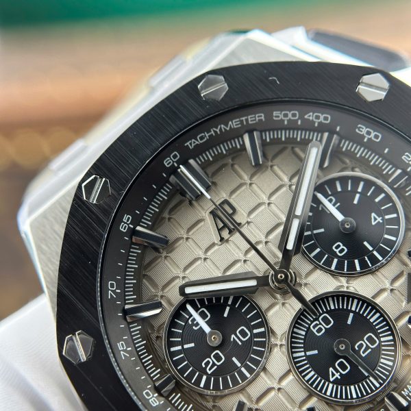 Đồng Hồ Audemars Piguet Royal Oak Offshore Chronograph 26420 Rep 1 1 Mặt Xám Nhà Máy APP 43mm (2)