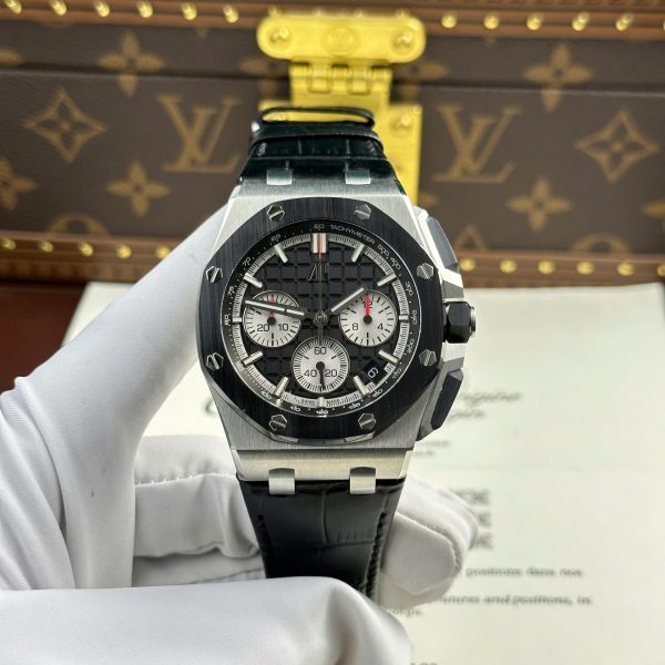 Đồng Hồ Audemars Piguet Royal Oak Offshore Chronograph 26420 Rep 11 Cao Cấp Mặt Đen Nhà Máy APP 43mm (2)