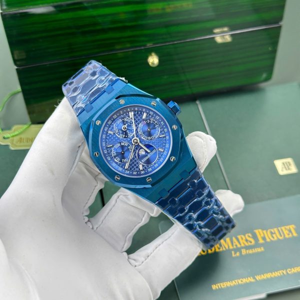 Đồng Hồ Audemars Piguet Royal Oak Perpetual Calendar 26579CS Replica 11 Màu Xanh Nhà Máy BBR 41mm (2)