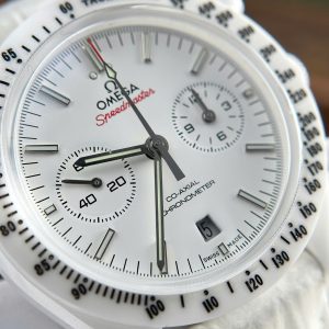 Đồng Hồ Omega Speedmaster White Side of The Moon Chế Tác Gốm Trắng N1 44mm (1)