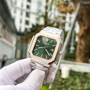 Đồng Hồ Patek Philippe Cubitus 5821 Mặt Xanh Green Rep 11 Cao Cấp 43mm (6)