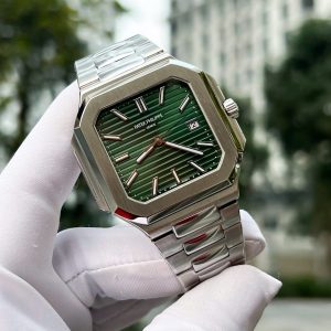 Đồng Hồ Patek Philippe Cubitus 5821 Mặt Xanh Green Rep 11 Cao Cấp 43mm (6)