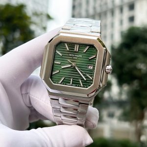 Đồng Hồ Patek Philippe Cubitus 5821 Mặt Xanh Green Rep 11 Cao Cấp 43mm (6)