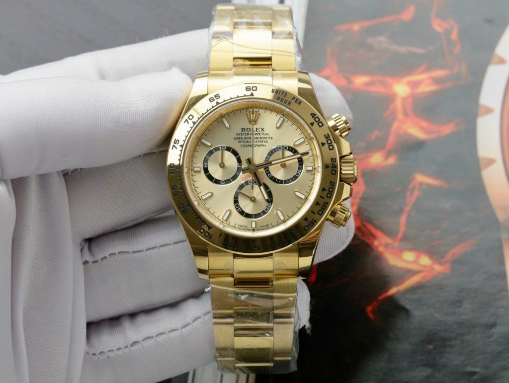 Đồng Hồ Rolex Chế Tác Daytona 126508 Mặt Vàng Dây Oyster 40mm (2)