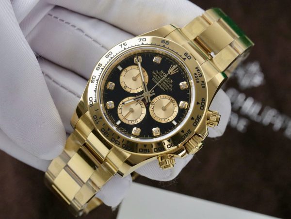 Đồng Hồ Rolex Cosmograph Daytona 116508 Mặt Đen Replica 11 Cao Cấp 40mm (2)