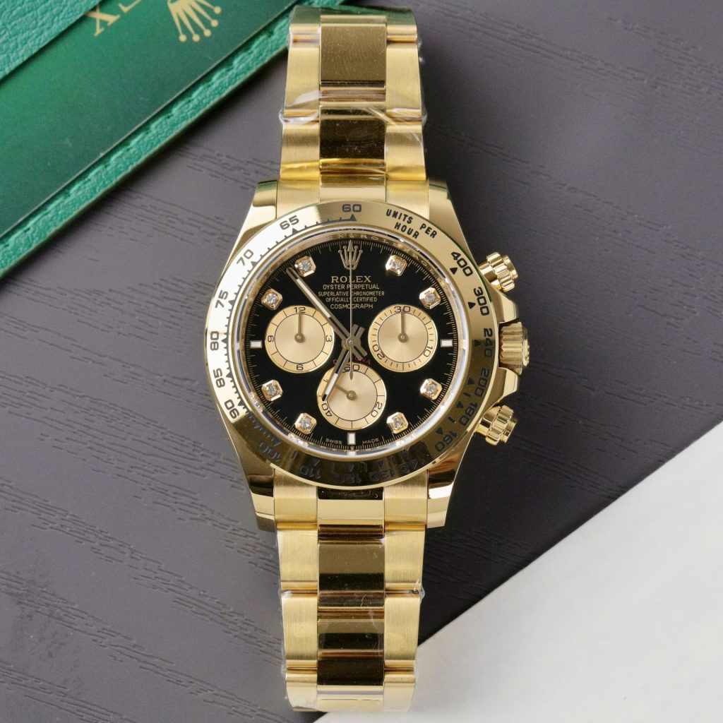 Đồng Hồ Rolex Cosmograph Daytona 116508 Mặt Đen Replica 11 Cao Cấp 40mm (2)