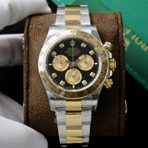 Đồng Hồ Rolex Cosmograph Daytona 126503 Replica 11 Mặt Đen Máy Calibre 4131 40mm (2)