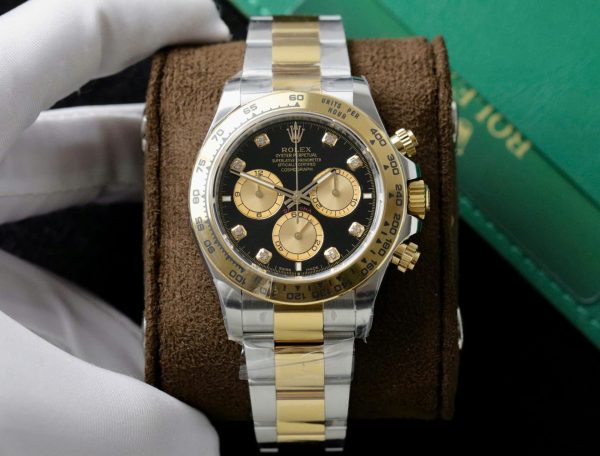 Đồng Hồ Rolex Cosmograph Daytona 126503 Replica 11 Mặt Đen Máy Calibre 4131 40mm (2)