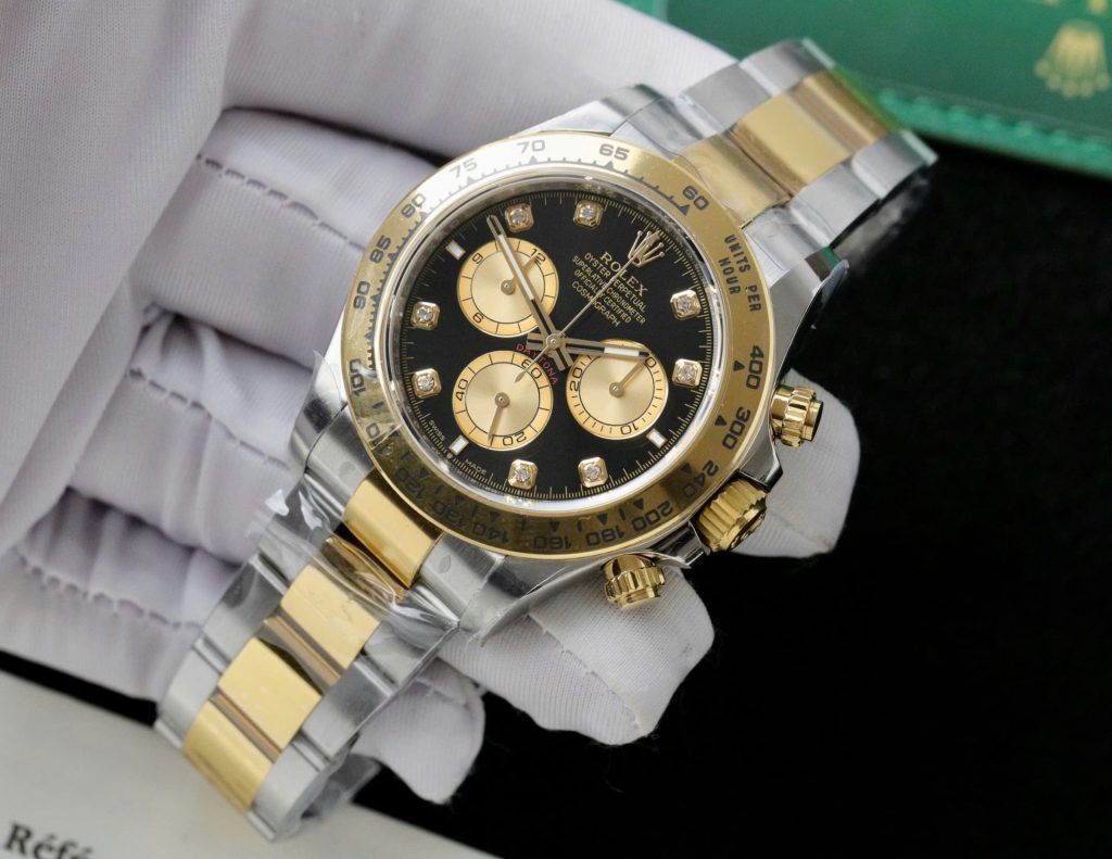 Đồng Hồ Rolex Cosmograph Daytona 126503 Replica 11 Mặt Đen Máy Calibre 4131 40mm (2)