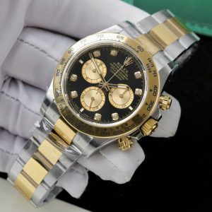 Đồng Hồ Rolex Cosmograph Daytona 126503 Replica 11 Mặt Đen Máy Calibre 4131 40mm (2)