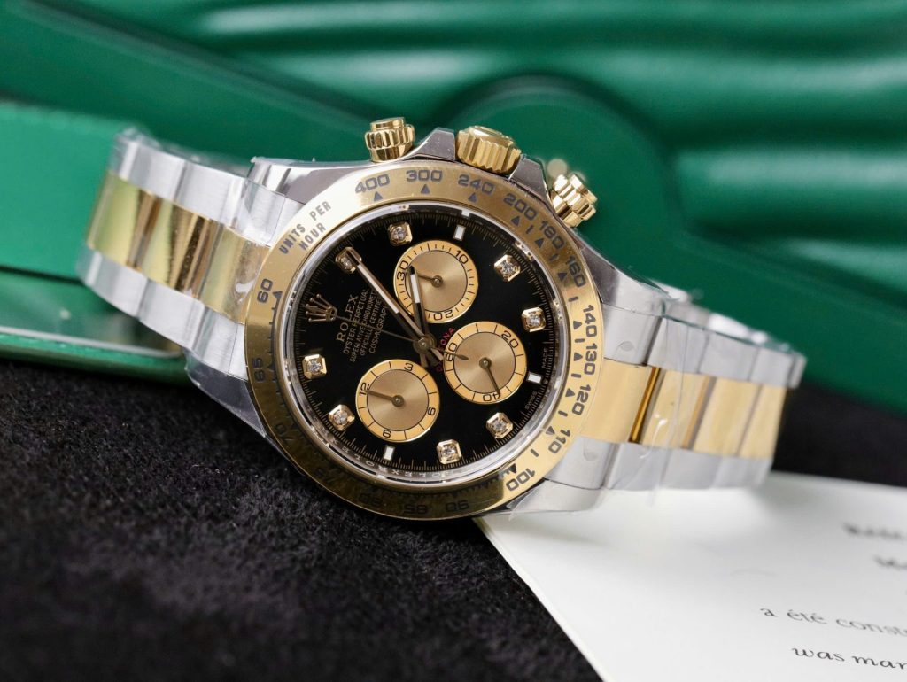 Đồng Hồ Rolex Cosmograph Daytona 126503 Replica 11 Mặt Đen Máy Calibre 4131 40mm (2)