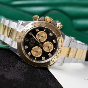 Đồng Hồ Rolex Cosmograph Daytona 126503 Replica 11 Mặt Đen Máy Calibre 4131 40mm (2)