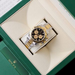 Đồng Hồ Rolex Cosmograph Daytona 126503 Replica 11 Mặt Đen Máy Calibre 4131 40mm (8)