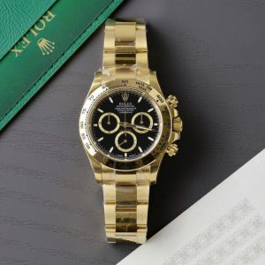 Đồng Hồ Rolex Cosmograph Daytona M126508 Rep 11 Mặt Đen Cọc Số Dạ Quang 40mm (2)