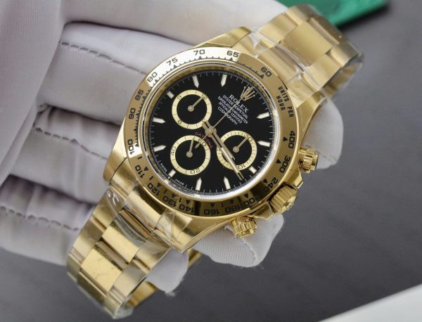 Đồng Hồ Rolex Cosmograph Daytona M126508 Rep 11 Mặt Đen Cọc Số Dạ Quang 40mm (2)