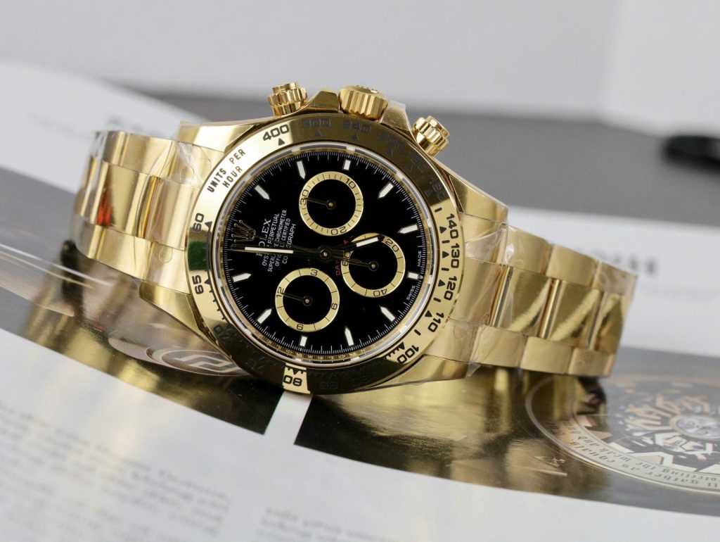 Đồng Hồ Rolex Cosmograph Daytona M126508 Rep 11 Mặt Đen Cọc Số Dạ Quang 40mm (2)