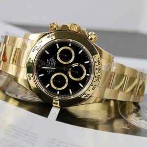 Đồng Hồ Rolex Cosmograph Daytona M126508 Rep 11 Mặt Đen Cọc Số Dạ Quang 40mm (2)