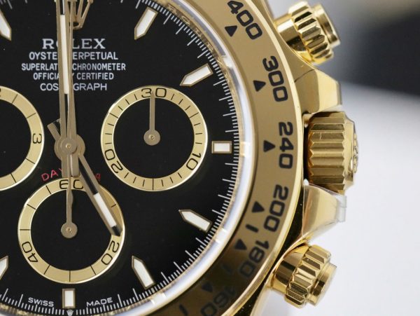 Đồng Hồ Rolex Cosmograph Daytona M126508 Rep 11 Mặt Đen Cọc Số Dạ Quang 40mm (2)