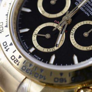 Đồng Hồ Rolex Cosmograph Daytona M126508 Rep 11 Mặt Đen Cọc Số Dạ Quang 40mm (2)