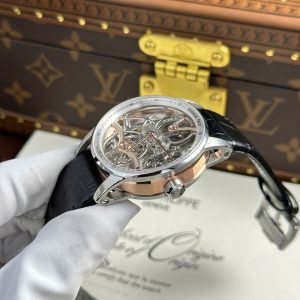 Đồng Hồ Audemars Piguet 26600 Tourbillon Openworked Rep 11 Cao Cấp Dây Da Đen 41mm (2)